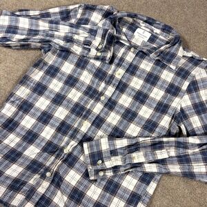 Mutual Weave Flannel Shirt Mens Small Multicolor Plaid Chest Pocket Button Up